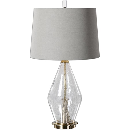 Spezzano Crackled Glass Lamp